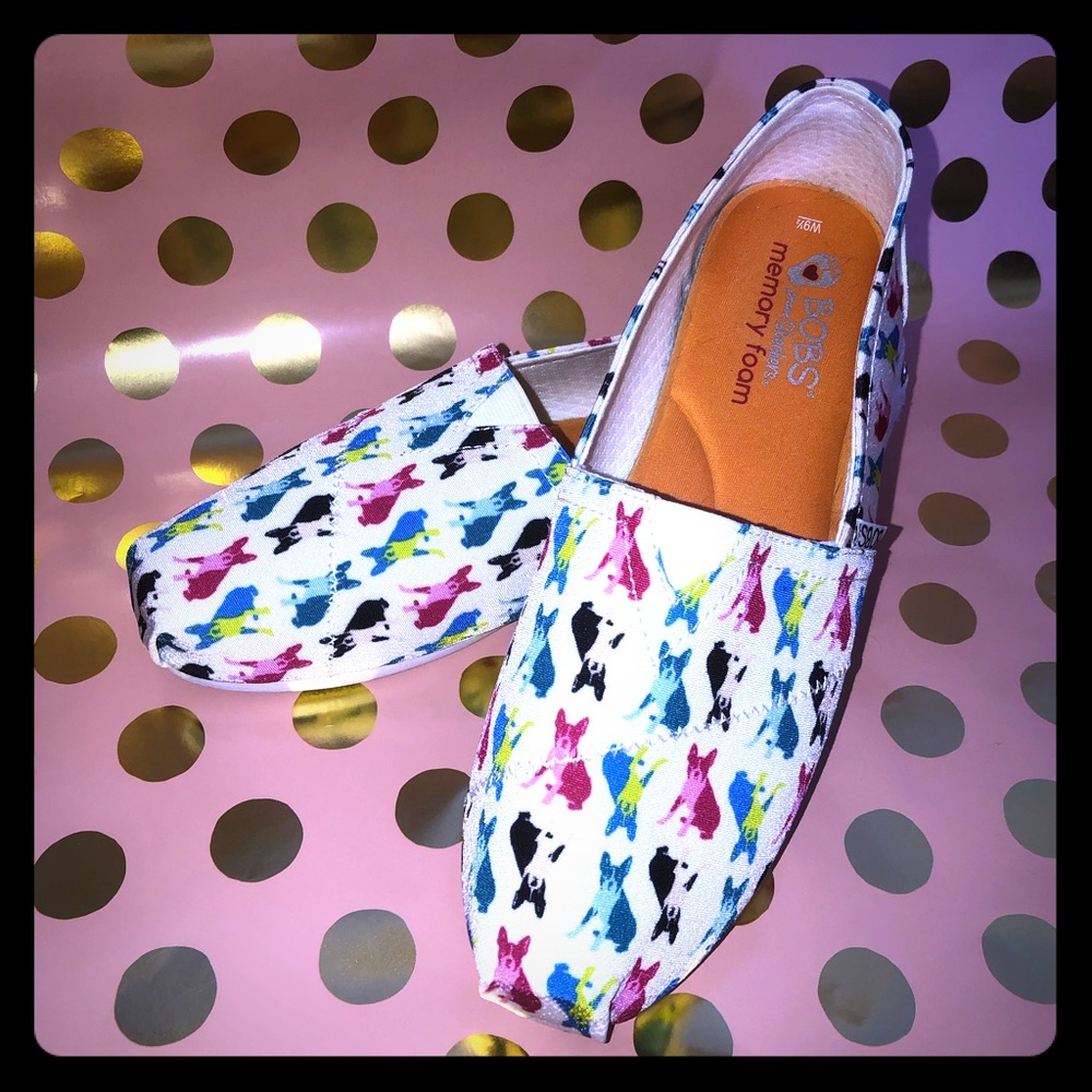 Skechers Bobs Double Vision Boston Terrier Sneaker